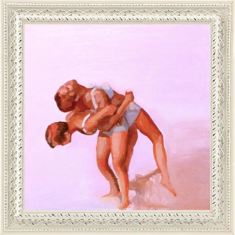 wrestling by Mary Sinner for Artfully Walls