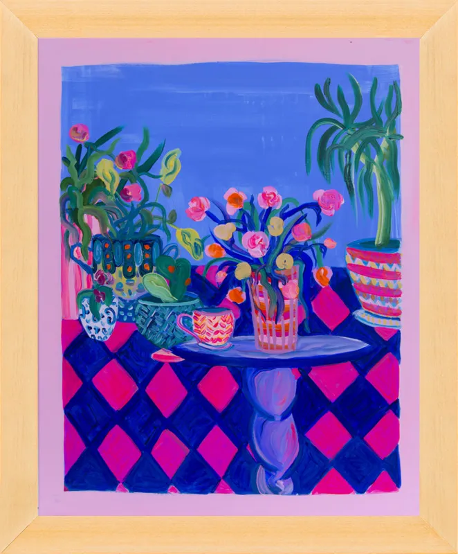 Pots and Plants painting by Davina Shefet for Artfully Walls