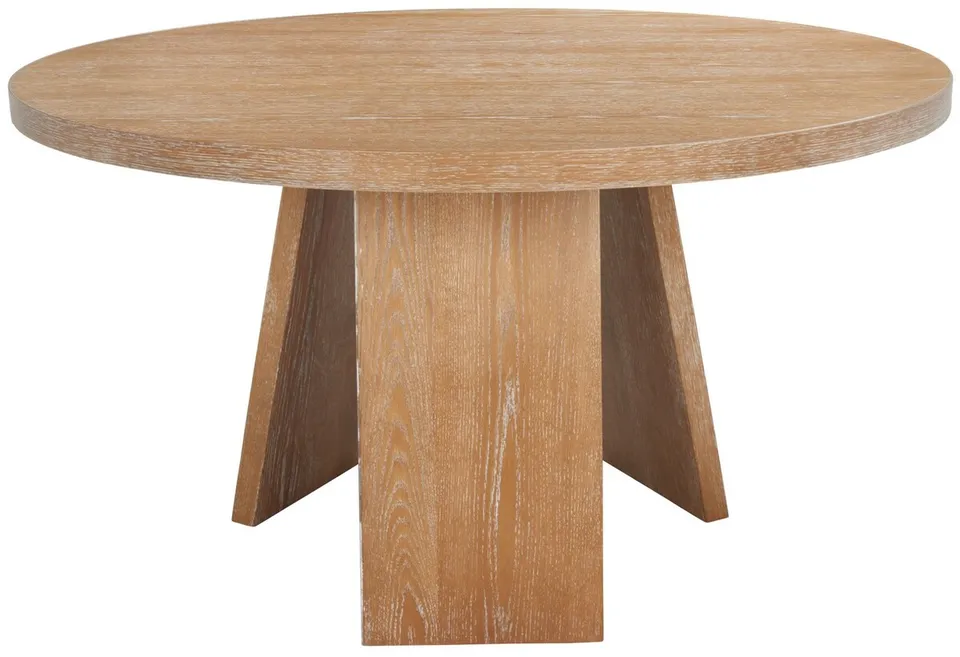 Julianna 54" Wood Dining Table - Rustic Oak
