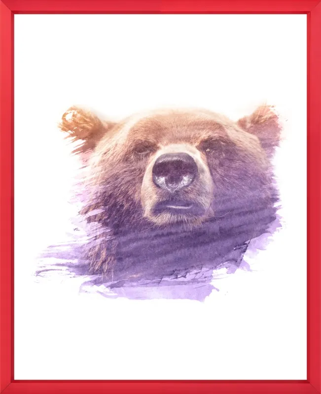 BEAR SUPERIMPOSED WATERCOLOR by Emiliano Deificus for Artfully Walls