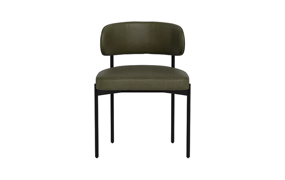 Hollis Leather Metal Framed Chair