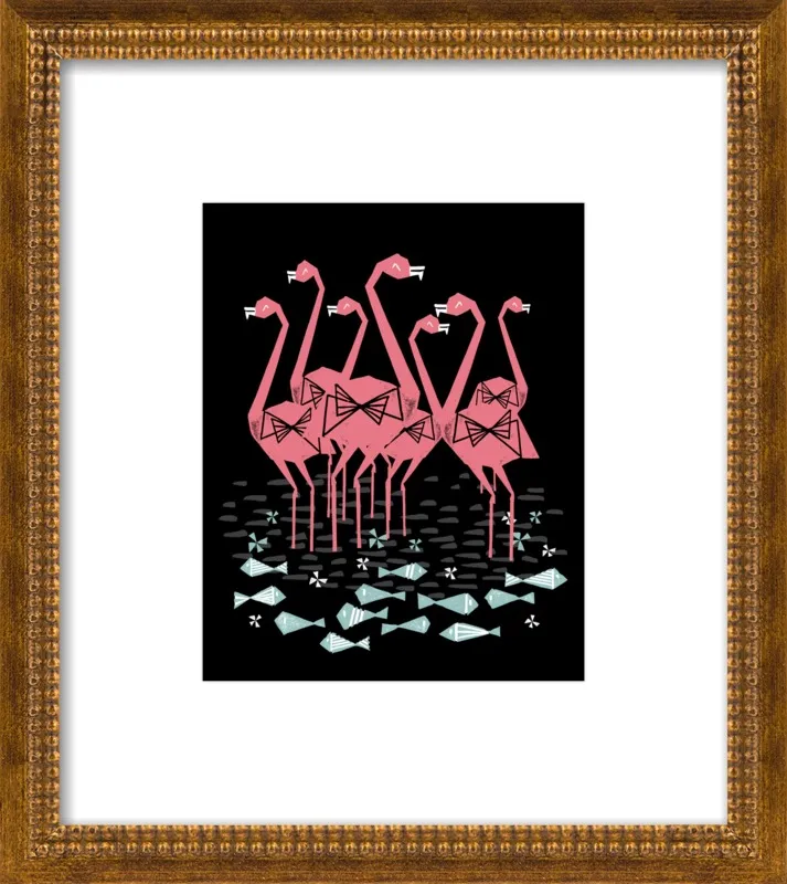 Flamingos by Andrea Lauren for Artfully Walls