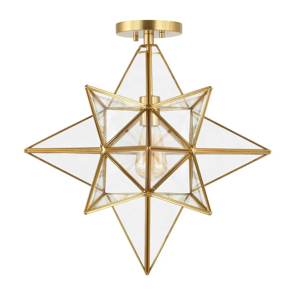 Abrielle 17" Flush Mount - Brass