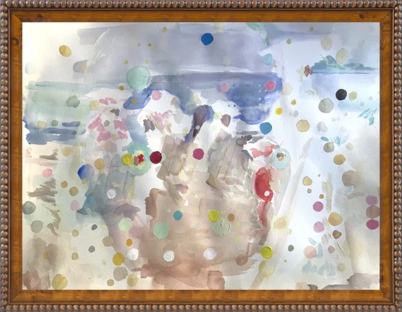 Beach scene (from memory)  by Hannah Dean for Artfully Walls