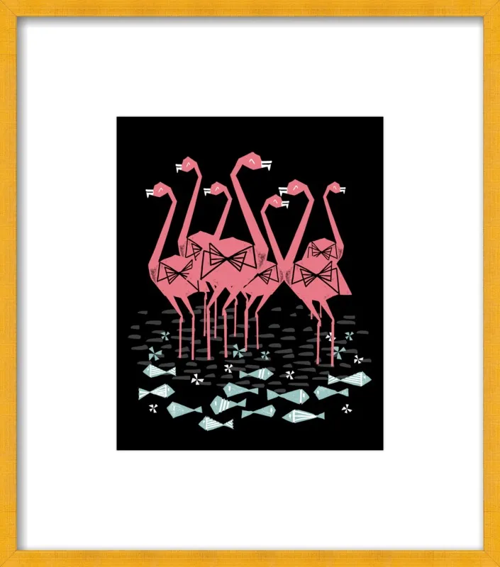 Flamingos by Andrea Lauren for Artfully Walls