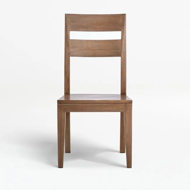 Basque Light Brown Solid Wood Dining Chair, Set of 4