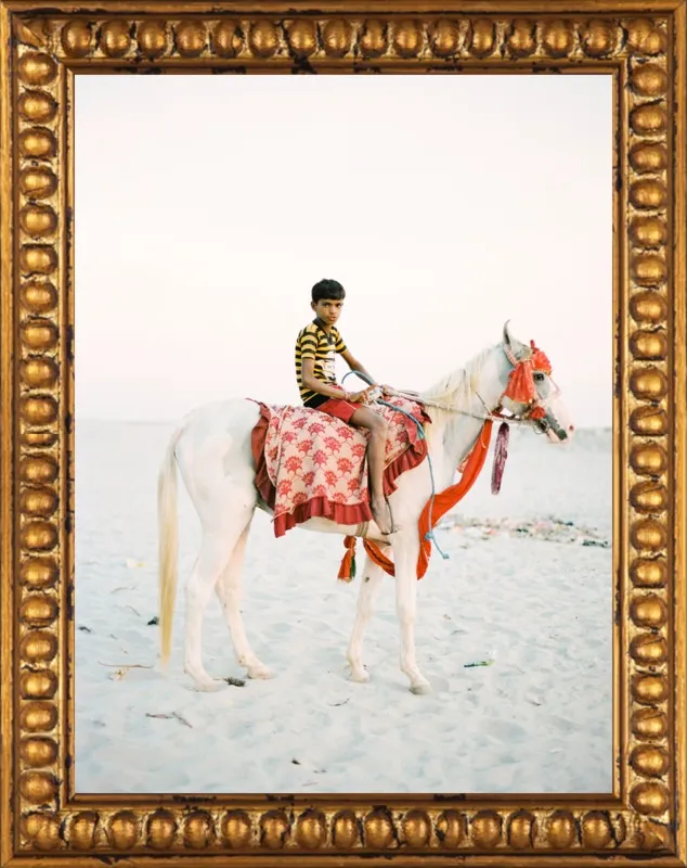 Boy on Horse by Andrew Jacona for Artfully Walls