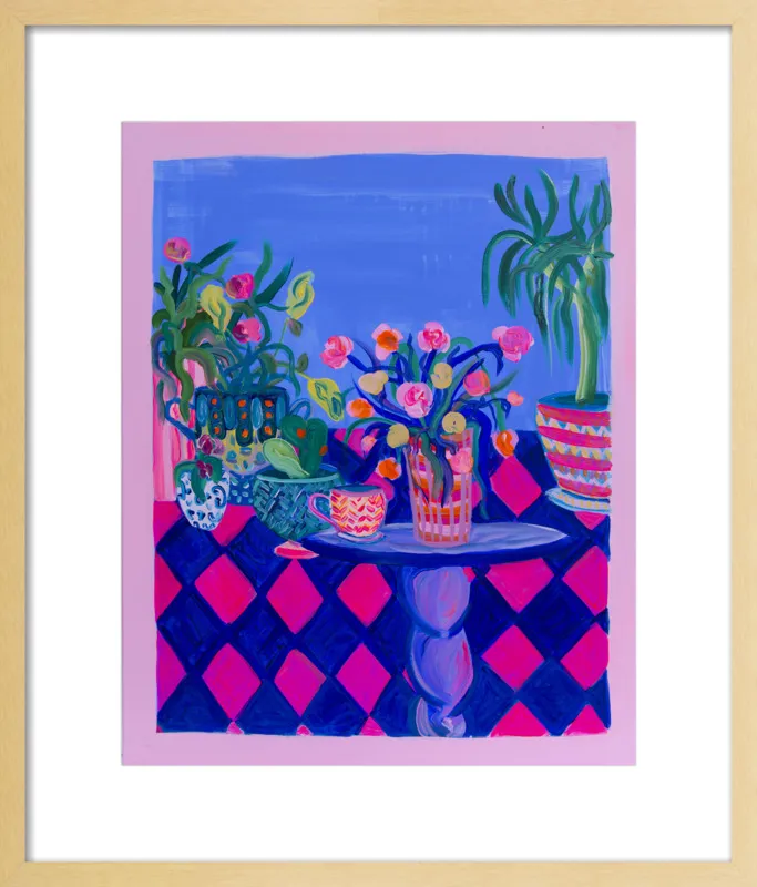 Pots and Plants painting by Davina Shefet for Artfully Walls