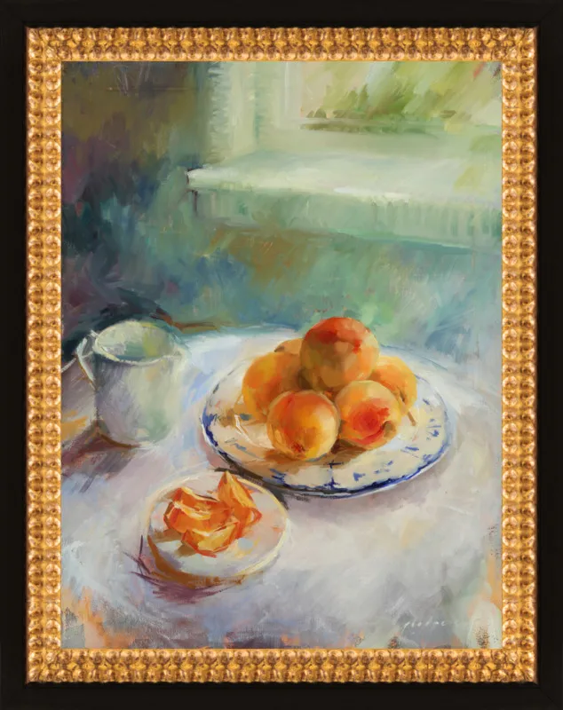 Peaches at The Window by Georgesse Gomez for Artfully Walls