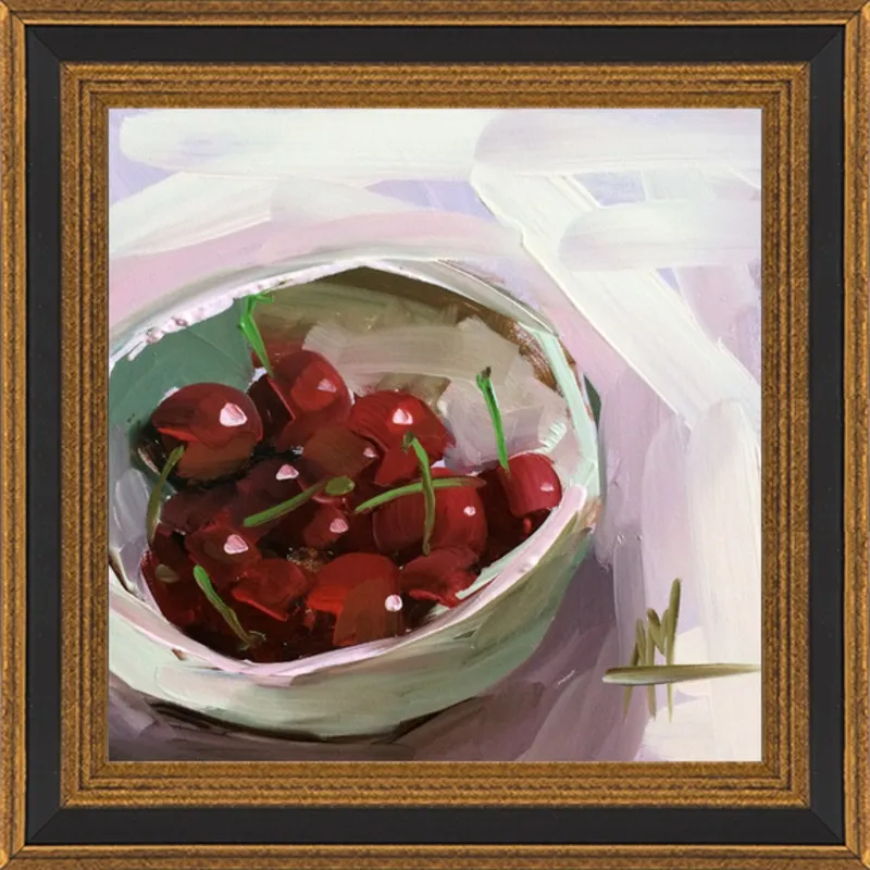bowl of cherries no. 7 by Angela Moulton for Artfully Walls