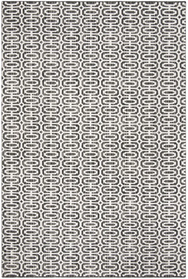 Arlo Home Hand Loomed Area Rug, MIR902C, Charcoal/Ivory,  6' X 9'