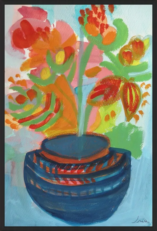 Red Flowers by Iria Fernandez Alvarez for Artfully Walls