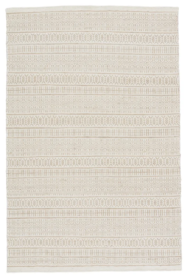 Galway Natural Trellis Ivory/ Cream Area Rug (5'X8')