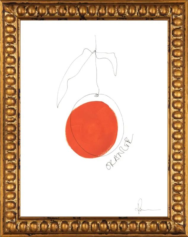 Orange by Polly Mann for Artfully Walls