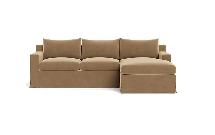Sloan Slipcovered Right Chaise Sectional