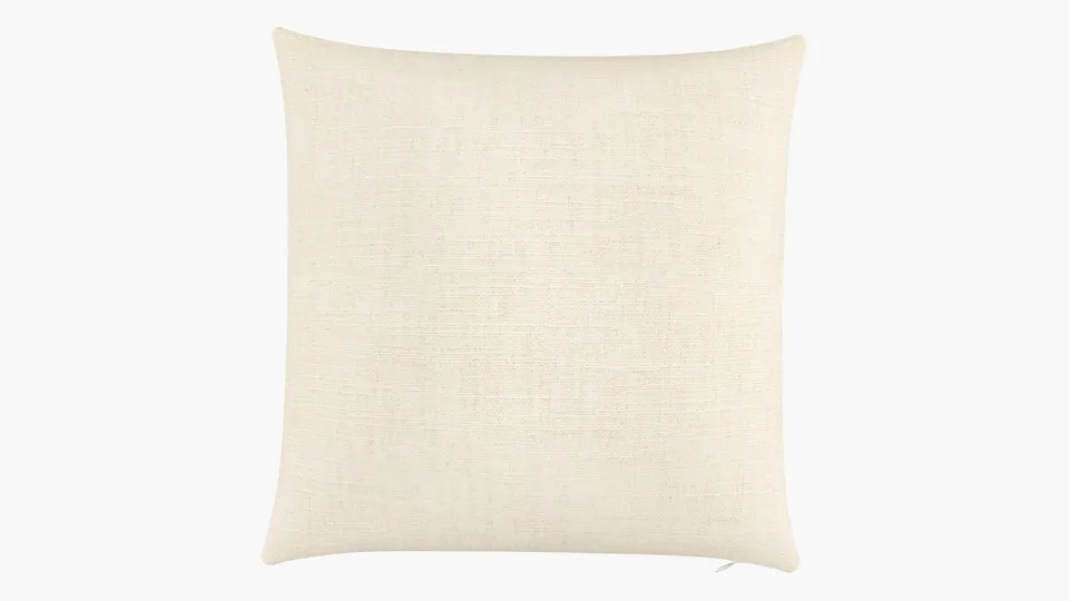 Throw Pillow 22", Talc Everyday Linen, 22" x 22"