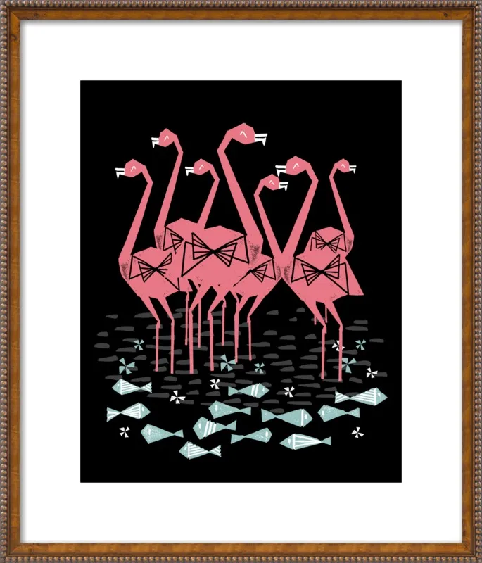 Flamingos by Andrea Lauren for Artfully Walls