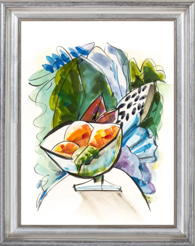 Still life with oranges by Becky Aubry for Artfully Walls