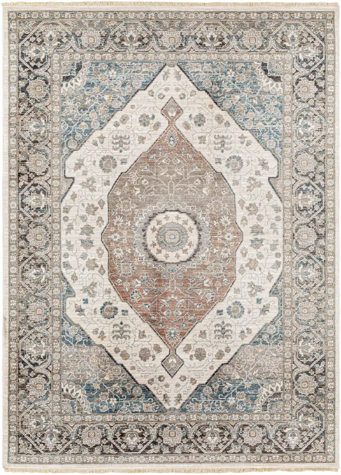 Carlisle Beige Indoor 8'10" x 12'6" Machine Woven Rug