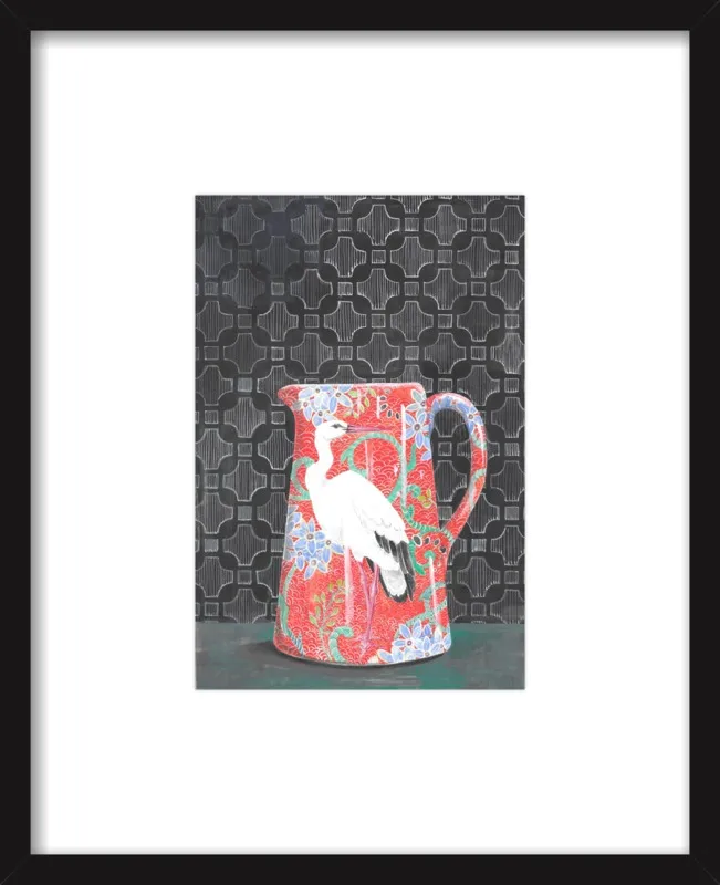 Red Vase by Miri Eshet for Artfully Walls