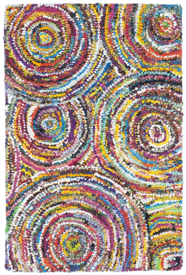 Arlo Home Hand Tufted Area Rug, NAN514A, Multi,  2' X 3'