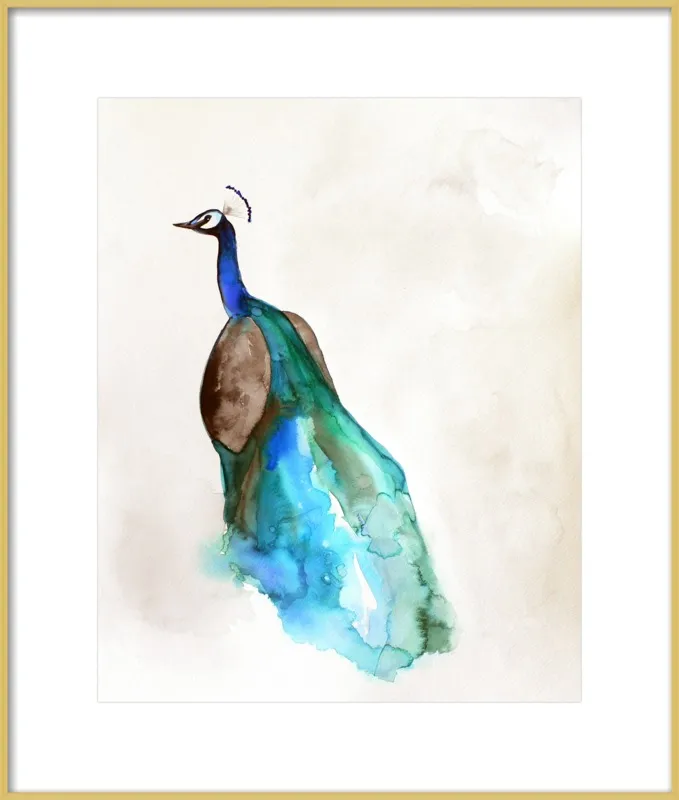 Peacock by Christine Lindstrom for Artfully Walls