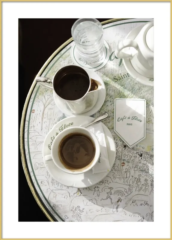 Chocolat chaud au Café de Flore by Lauren & Annael Tolila for Artfully Walls