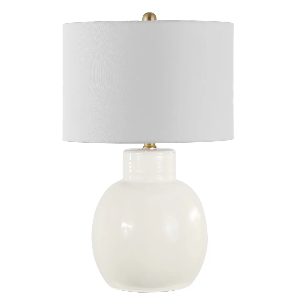 Syra 24" Table Lamp - Ivory