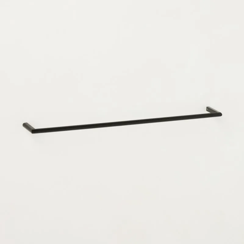 Curveaux Curved Matte Black Towel Bar 24"