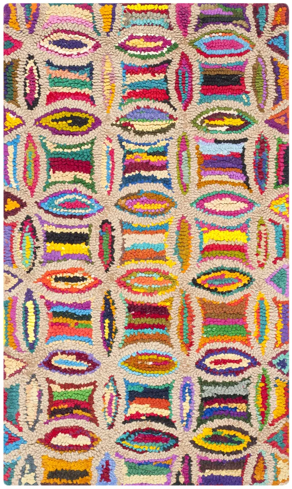 Arlo Home Hand Tufted Area Rug, NAN441A, Multi,  2' 3" X 5'