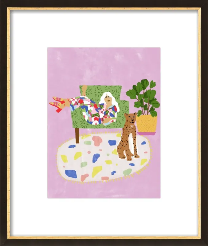 Lady and her tiger by Alja Horvat for Artfully Walls