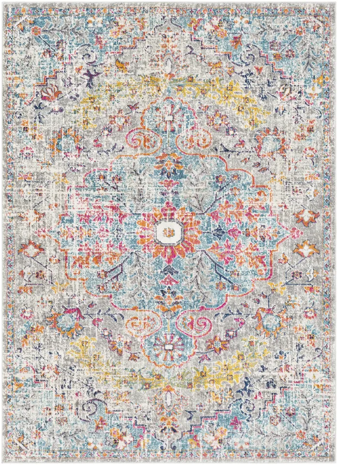 Harput Gray Indoor 2' x 2'11" Machine Woven Rug
