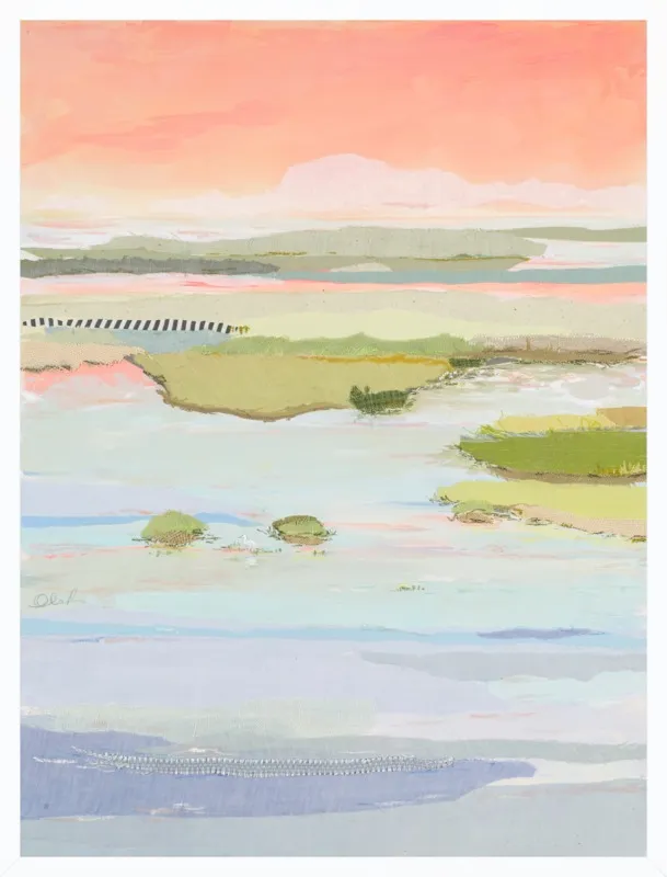 Marsh Blush West by Karin Olah for Artfully Walls