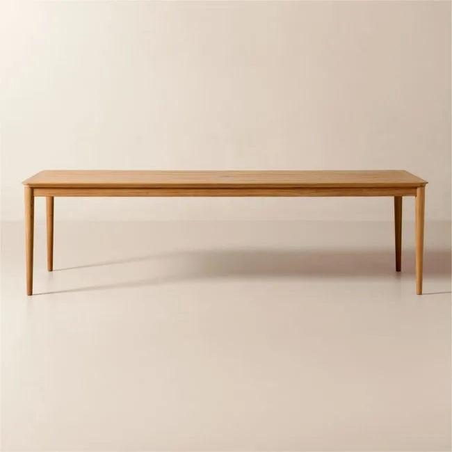 Tide 108" Rectangular Teak Outdoor Dining Table