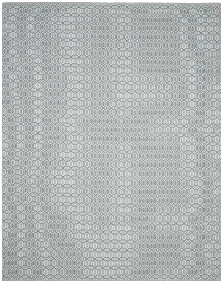 Arlo Home Hand Woven Area Rug, MTK333L, Ivory/Blue,  8' X 10'