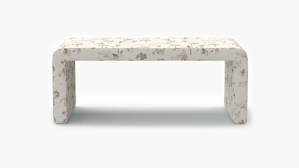 Waterfall Bench, Multi Central Park Toile