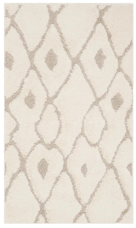 Arlo Home Woven Area Rug, OSG318B, Cream/Beige,  3' X 5'