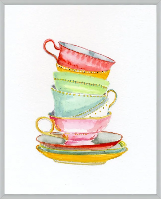 Teacups by Miri Eshet for Artfully Walls