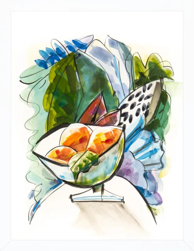 Still life with oranges by Becky Aubry for Artfully Walls
