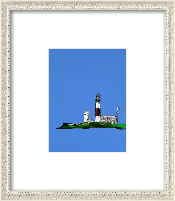 Montauk Lighthouse in Blue by Mike Stanko for Artfully Walls
