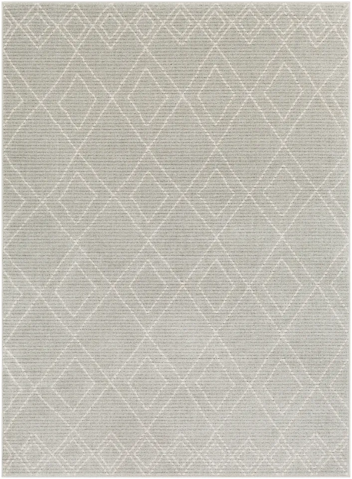 Bahar Gray Indoor 2' x 2'11" Machine Woven Rug