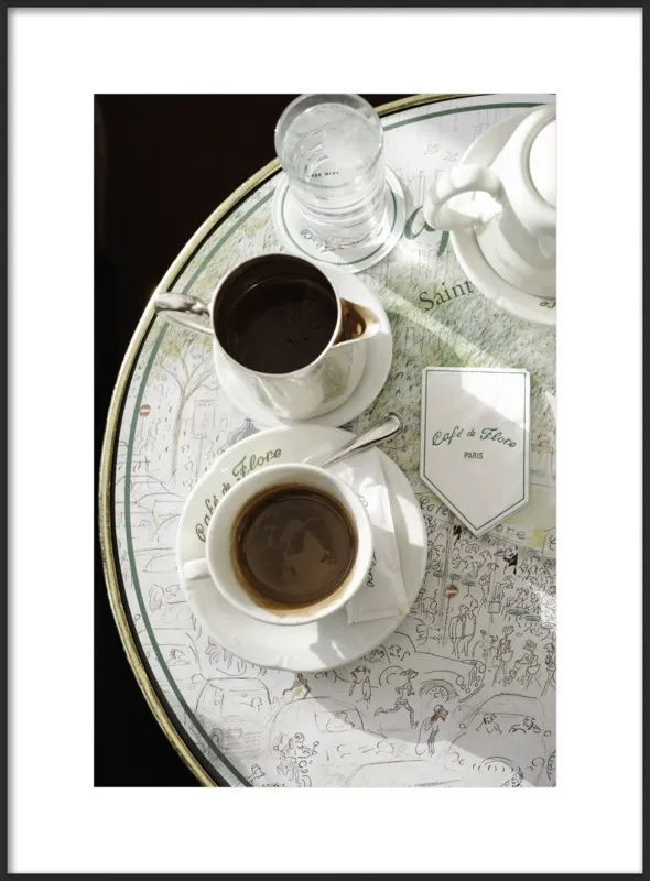 Chocolat chaud au Café de Flore by Lauren & Annael Tolila for Artfully Walls