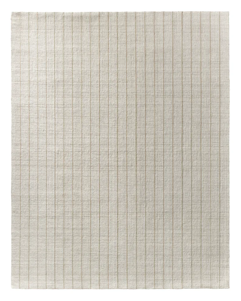 Barclay Butera by Highgate OBB02 Handmade Striped Ivory and Tan Area Rug (6'x9')