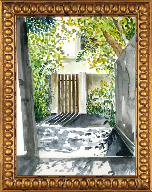 Garden Gate by Miri Eshet for Artfully Walls