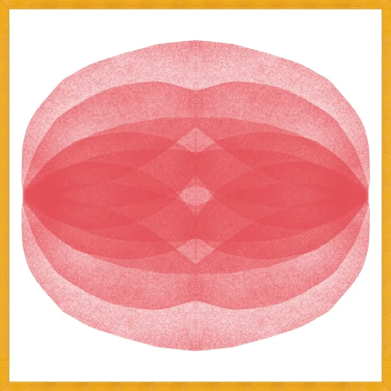 Coral Structure: Soft Geometry by Jessica Poundstone for Artfully Walls