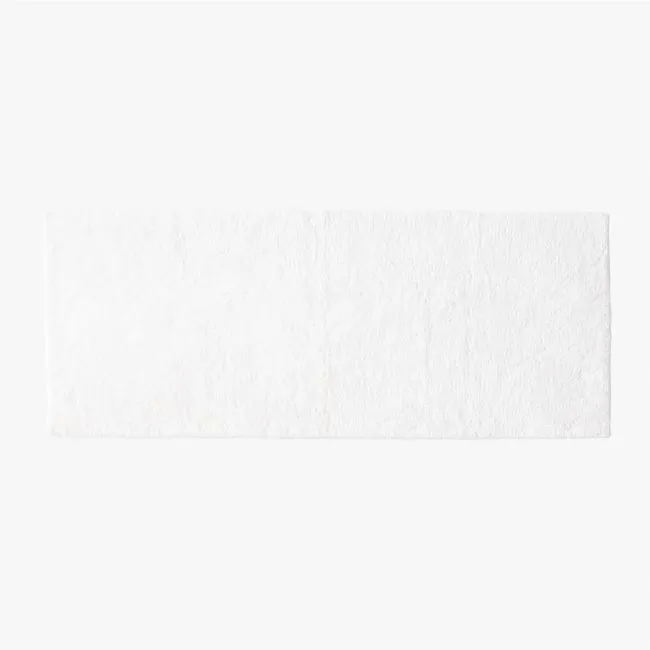 Brooks Organic Cotton White Bath Runner 24"x60"
