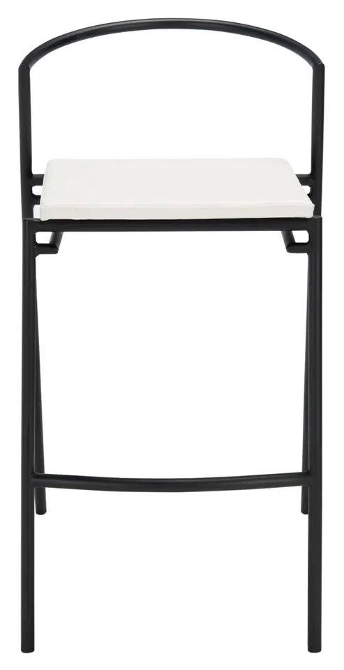 Knightley Counter Stool, Set Of 2 - White / Black