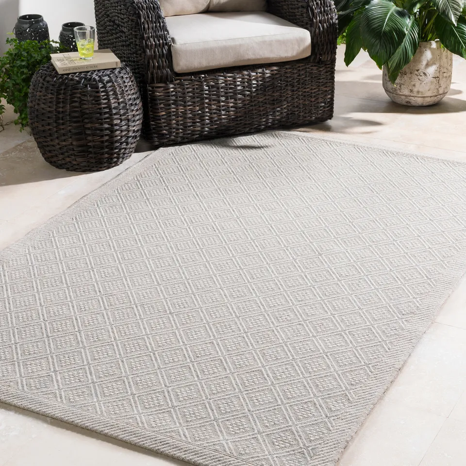 Marmaris  Outdoor 2' x 2'11" Machine Woven Rug