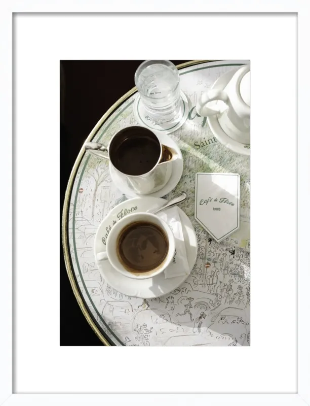 Chocolat chaud au Café de Flore by Lauren & Annael Tolila for Artfully Walls