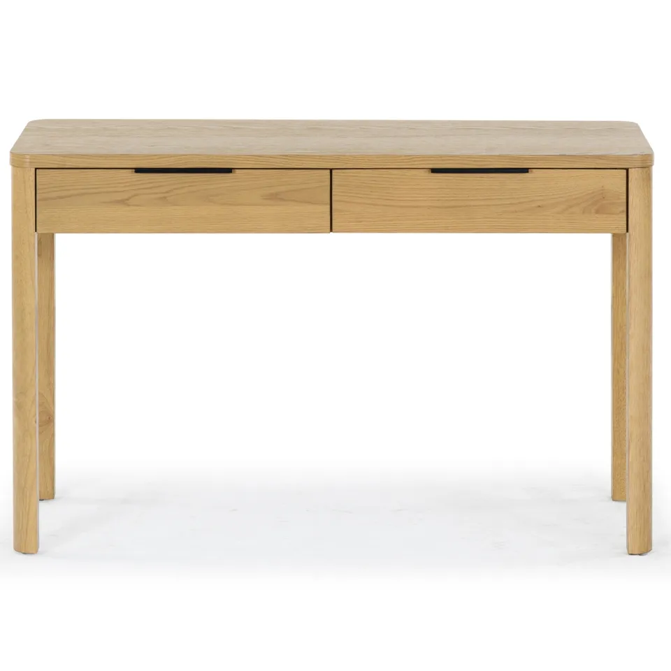Gabrietta 2 Drawer Wood Desk - Natural/Black